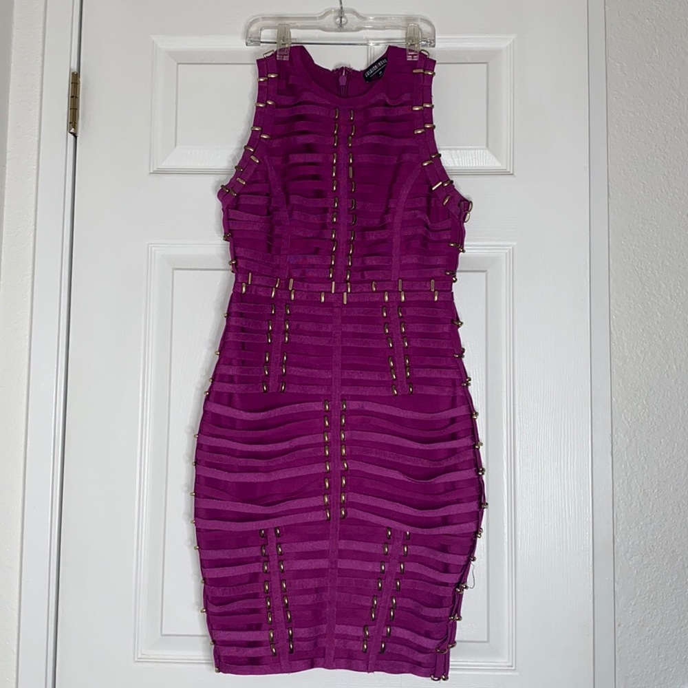 Fashionnova Bandage purple/pinkish dress, size M